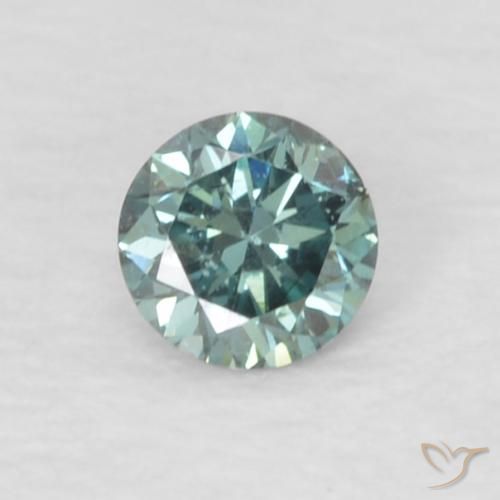 0.06ct Natural Green Diamond, Round, VVS-VS