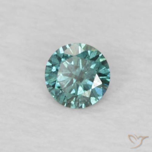 0.03ct Natural Green Diamond, Round, VS