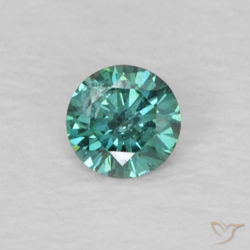 0.07ct Natural Green Diamond, Round, VS