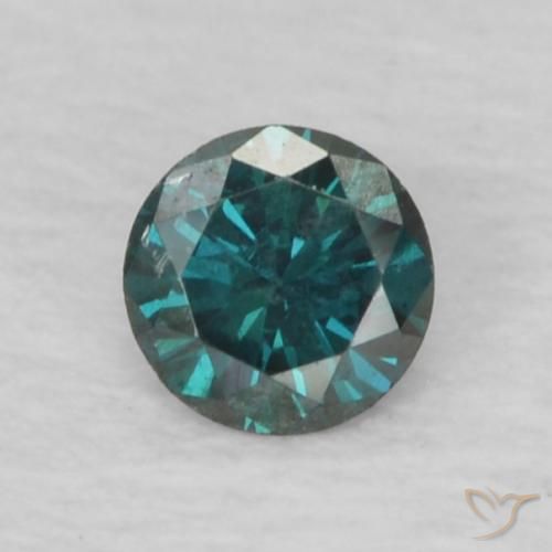 0.06ct Natural Green Diamond, Round, VS