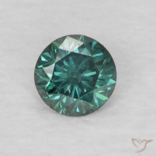 0.06 ct Green Diamond, 2.5 mm Diamond Cut From India, Photo A