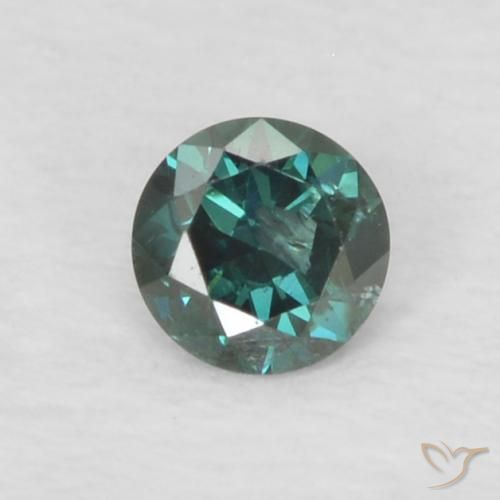 0.06ct Natural Green Diamond, Round, VS