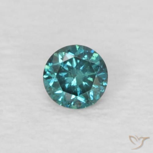 0.04ct Natural Blue Diamond, Round, VS