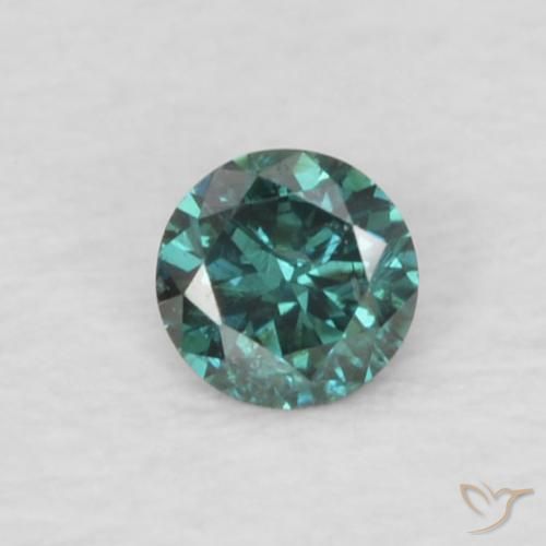 0.05ct Natural Green Diamond, Round, VS