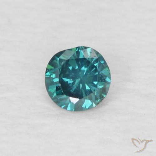 0.04ct Natural Green Diamond, Round, VS