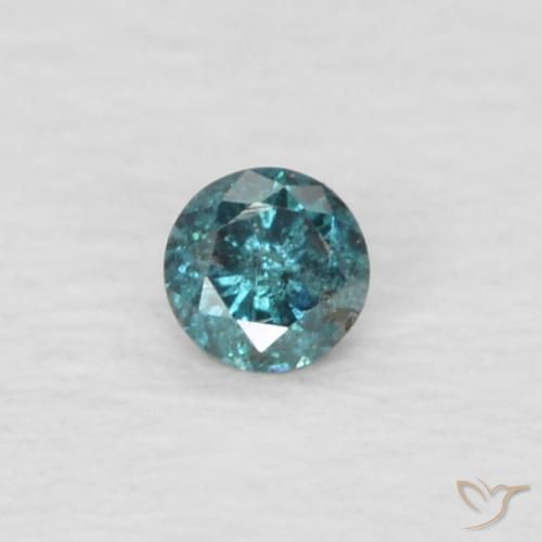 0.03ct Natural Green Diamond, Round, VVS-VS