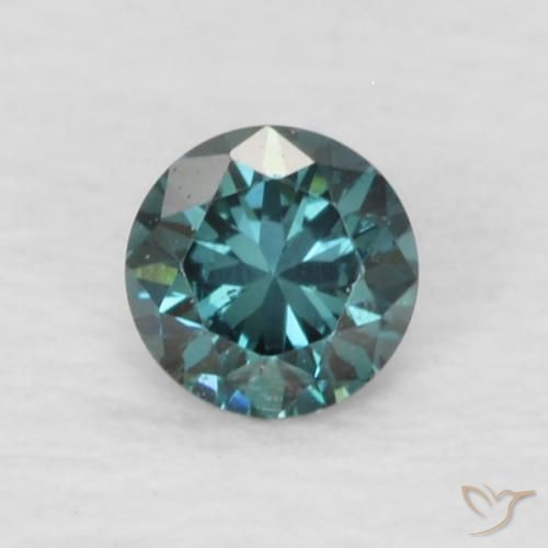 0.08 ct Green Diamond, 2.6 mm Diamond Cut From India, Photo A