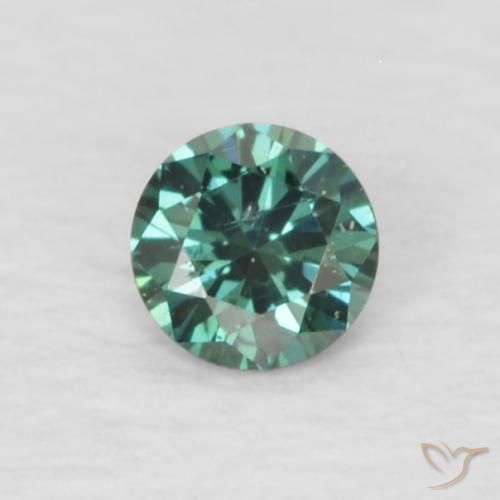 0.05ct Natural Green Diamond, Round, VVS-VS