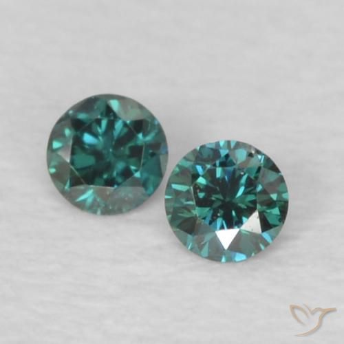 0.04 ct Green Diamond, 1.7 mm Diamond Cut From India, Photo A