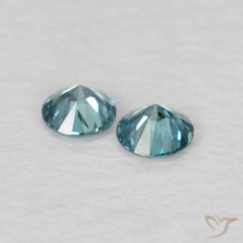 Diamond Gemstones in 2.2 mm (calibrated) Size for Sale, Diamond Stones in Blue Color