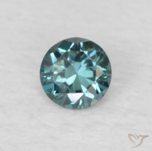 0.05 ct Blue Diamond Stone, Natural Diamond in Diamond-Cut Shape for Sale
