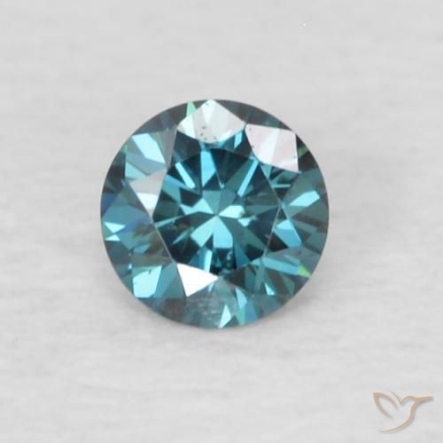 0.07 ct Blue Diamond, 2.5 mm Diamond Cut From India, Photo A