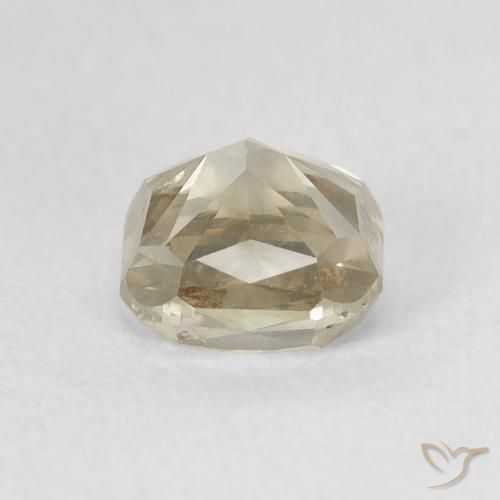 Diamond Gemstone in 5.6 x 5.2 mm Size for Sale, Diamond Stone in Light Brown Color