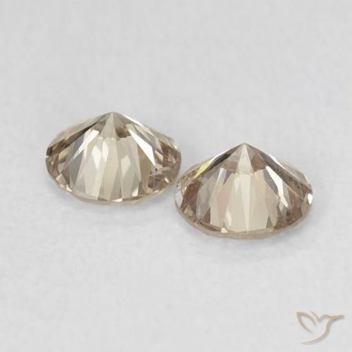 Best Champagne Diamonds for a pair of Earrings