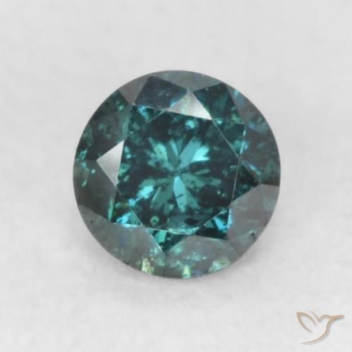 0.12ct Natural Blue Diamond, Round, SI