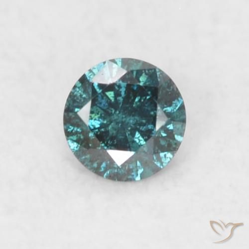 0.03ct Natural Blue Diamond, Round, SI