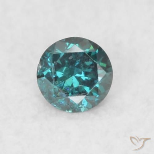 0.02ct Natural Blue Diamond, Round, SI
