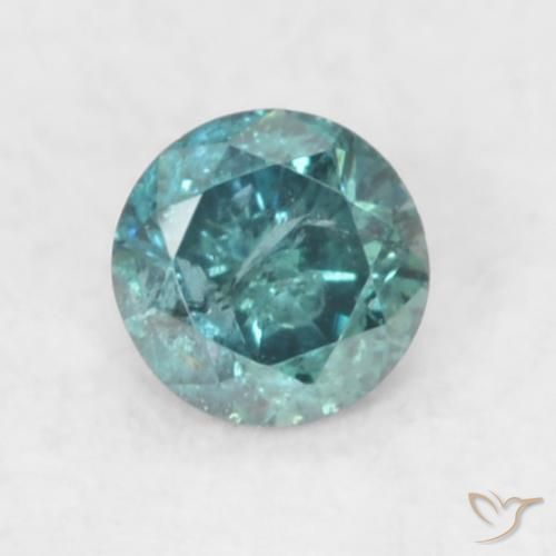 0.06ct Natural Blue Diamond, Round, SI