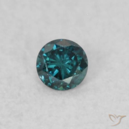 0.02ct Natural Blue Diamond, Round, SI