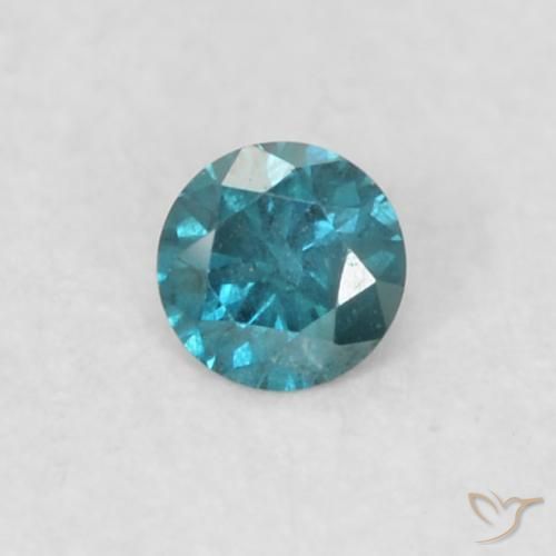 0.03ct Natural Blue Diamond, Round, VS
