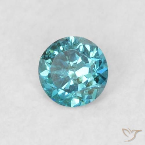 0.05 ct Blue Diamond Stone, Natural Diamond in Diamond-Cut Shape for Sale