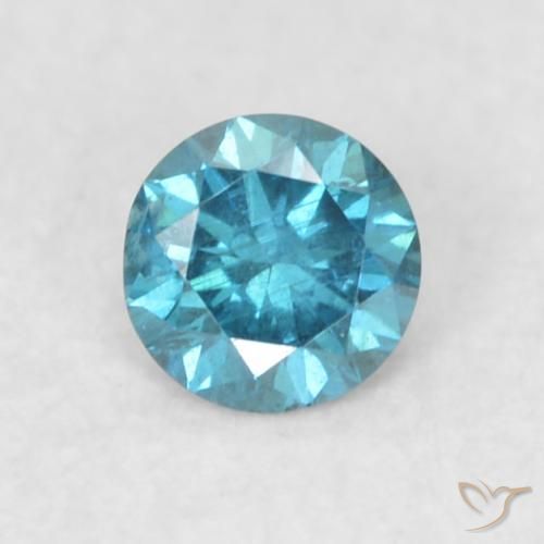 0.08ct Natural Blue Diamond, Round, VS