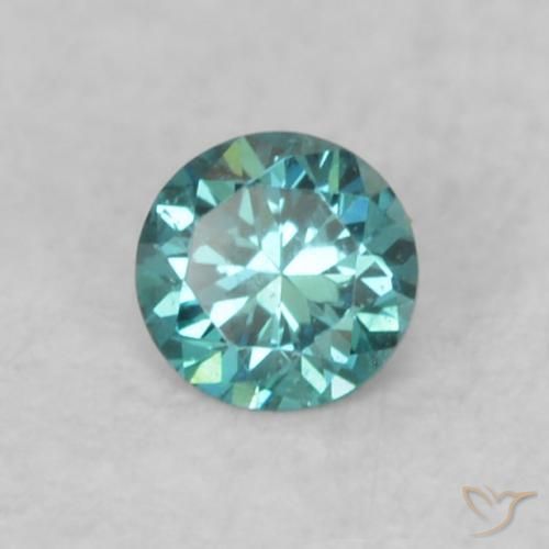 0.07 ct Blue Diamond Stone, Natural Diamond in Diamond-Cut Shape for Sale