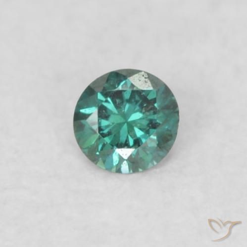 0.03ct Natural Green Diamond, Round, VVS-VS