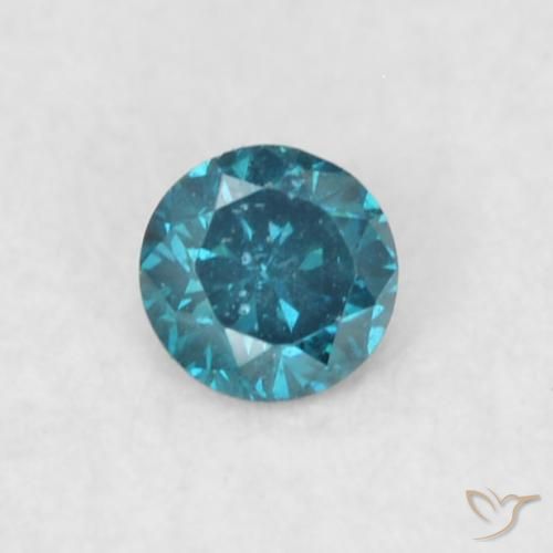 0.06ct Natural Blue Diamond, Round, VS