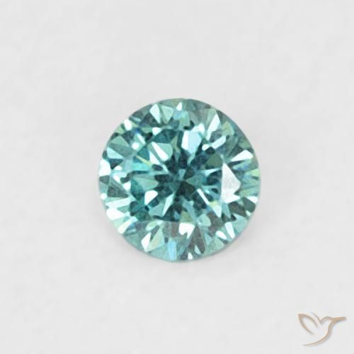 0.04 ct Blue Diamond Stone, Natural Diamond in Diamond-Cut Shape for Sale