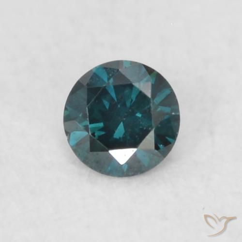 0.04ct Natural Blue Diamond, Round, VVS-VS
