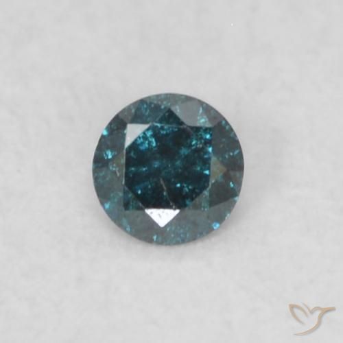 0.05ct Natural Blue Diamond, Round, VS-SI