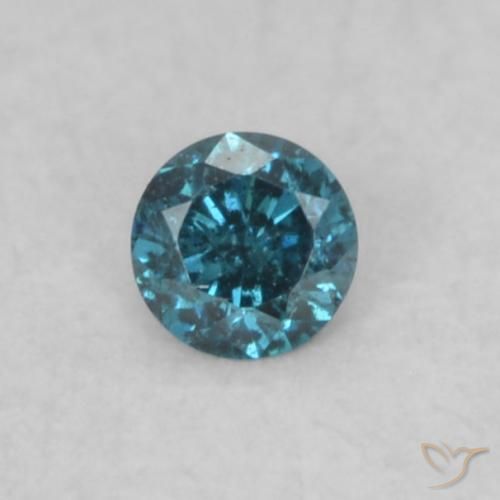 0.04ct Natural Blue Diamond, Round, VS-SI