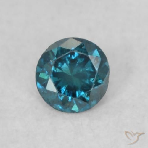 0.06ct Natural Blue Diamond, Round, VS-SI