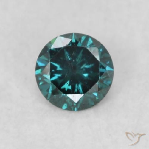 0.06ct Natural Blue Diamond, Round, VS-SI
