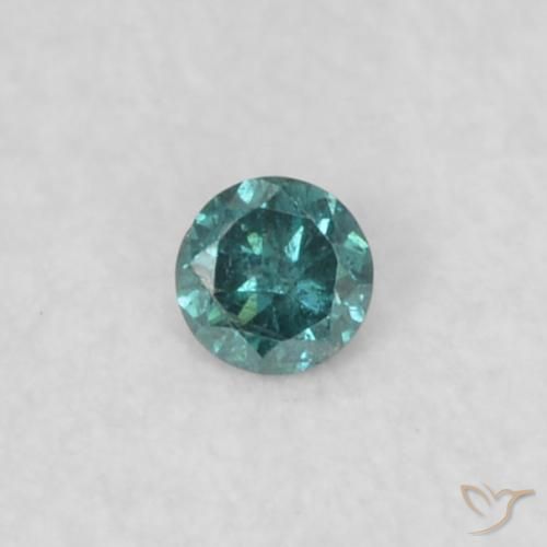 0.02ct Natural Blue Diamond, Round, SI