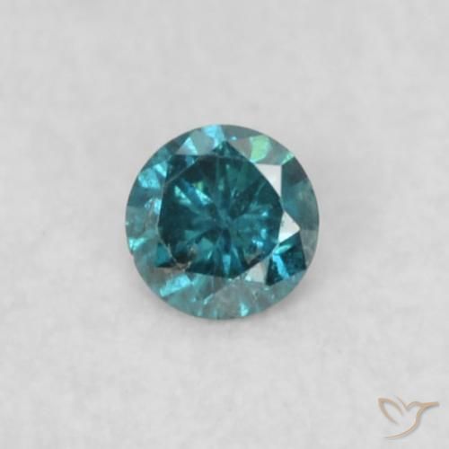 0.03ct Natural Blue Diamond, Round, SI