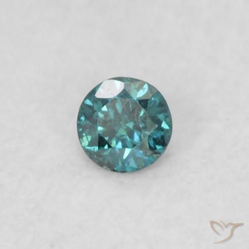 0.02 ct Blue Diamond Stone, Natural Diamond in Diamond-Cut Shape for Sale