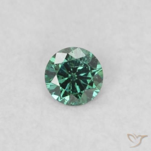 0.02ct Natural Green Diamond, Round, VS