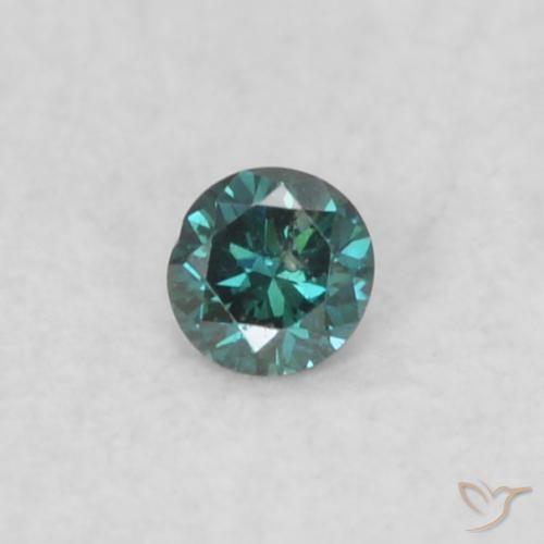 0.02ct Natural Green Diamond, Round, VS-SI