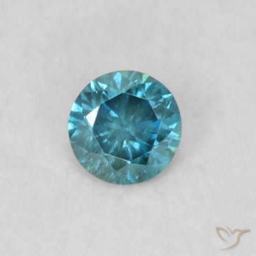 0.04ct Natural Blue Diamond, Round, VS