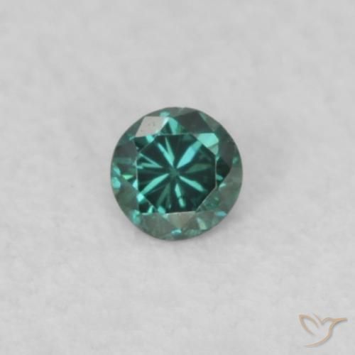 0.02ct Natural Green Diamond, Round, VS