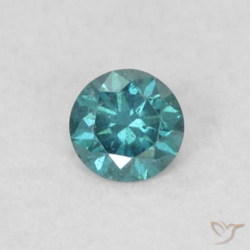 0.03ct Natural Blue Diamond, Round, VS