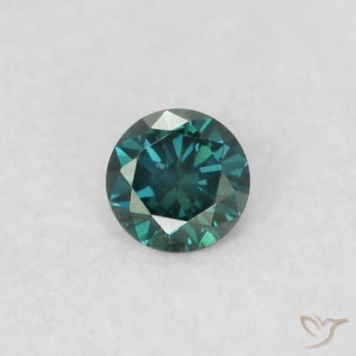 0.02ct Natural Green Diamond, Round, VS