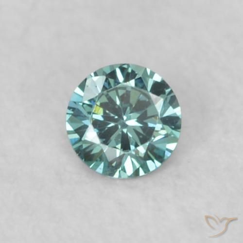 0.03ct Natural Blue Diamond, Round, VS