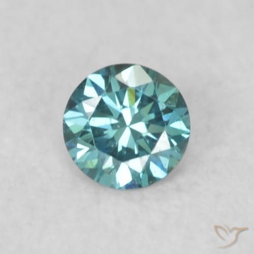 0.05ct Natural Blue Diamond, Round, VS