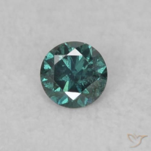 0.04ct Natural Green Diamond, Round, VS
