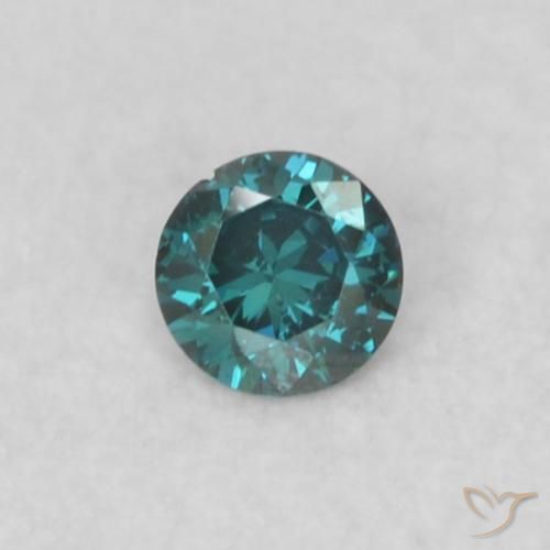 0.03ct Natural Blue Diamond, Round, SI