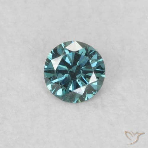 0.03ct Natural Blue Diamond, Round, VS
