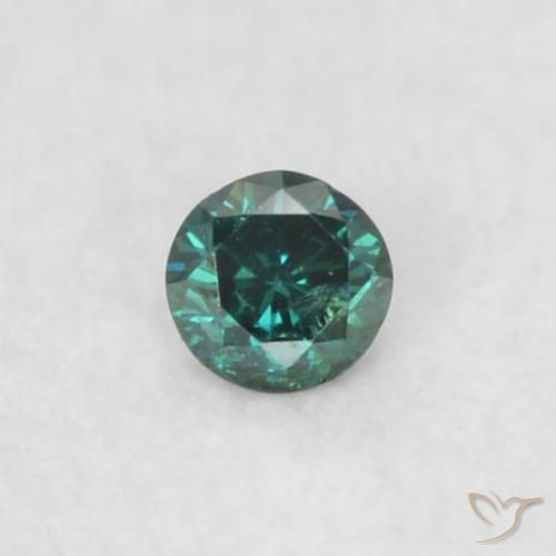0.03ct Natural Green Diamond, Round, VS